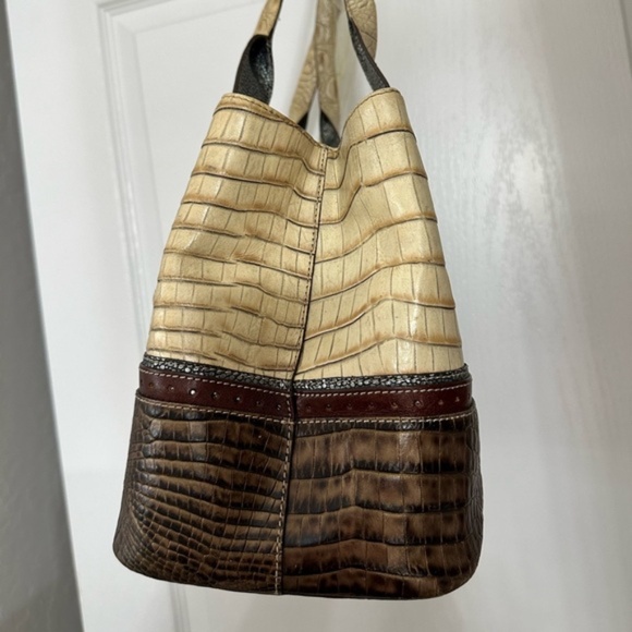 Brahmin Vintage Kylie Oyster Tri-Tone Melbourne Leather - Picture 4 of 15